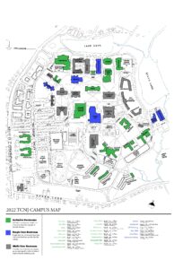 Campus Map with Gender Neutral Bathroom Locations